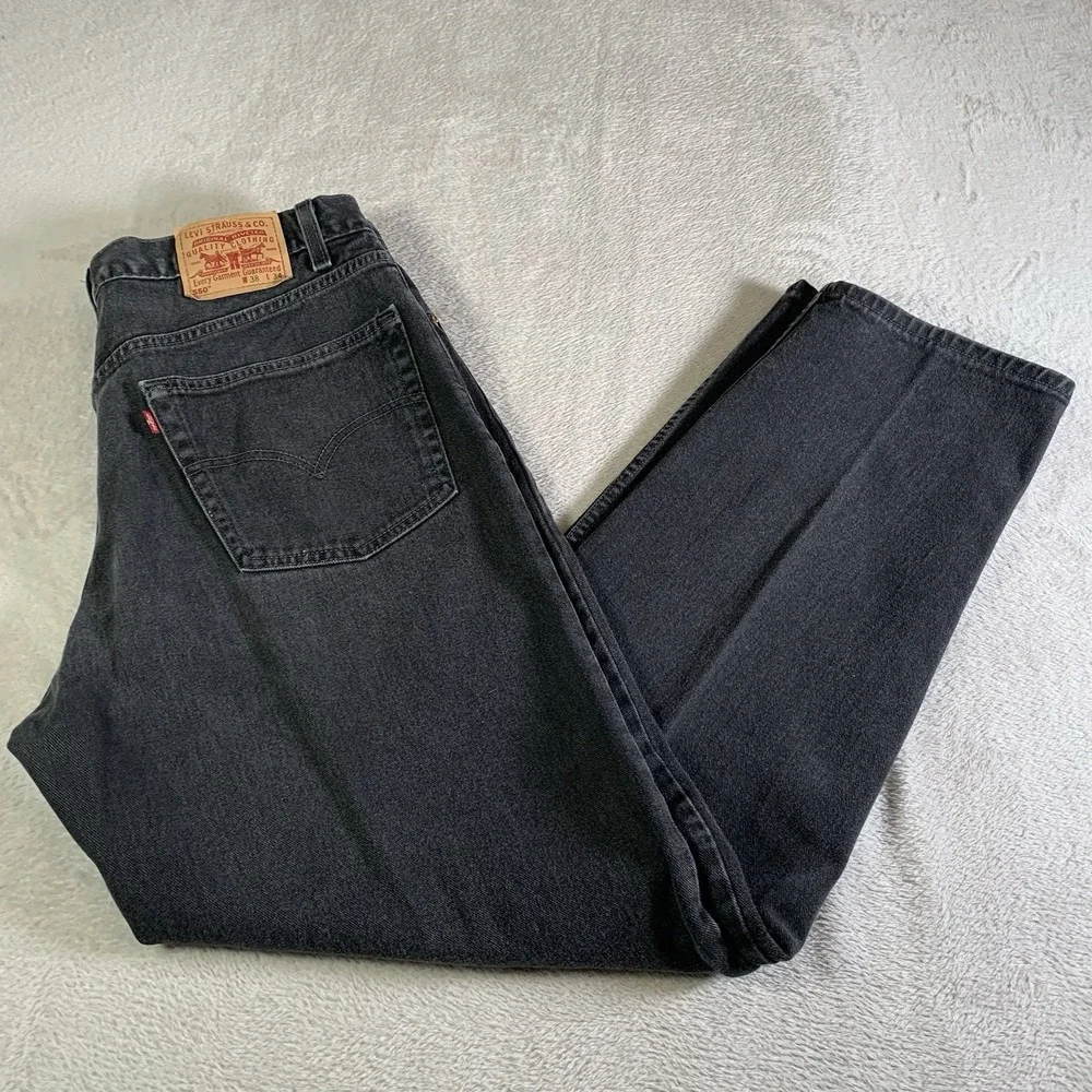 Vintage Levis 550 Jeans Mens 38x34 Gray Relaxed Tapered‎ Y2K Denim Made In USA
